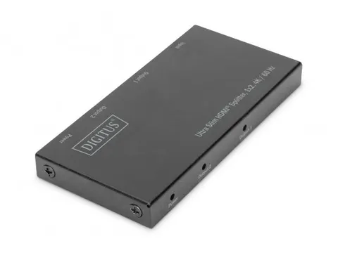 DIGITUS Ultraslanke HDMI-splitter, 1x2, 4 K /60 Hz