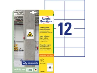 Avery Zweckform L7875 Sterk klevende etiketten A4 105x48mm 240 stuks - 5