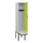 locker met bank,HxBxD 2120x400x815mm,1vak,vak B 400mm,cilinderslot