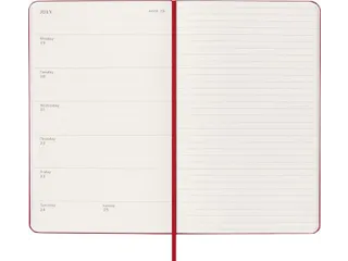 Agenda 2027 Moleskine 12M Weekly 7dag/1pagina large hc scarlet red - 4