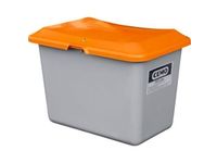 strooigoedbak 400l HxLxB 670x1210x820mm GVK grijs deksel oranje