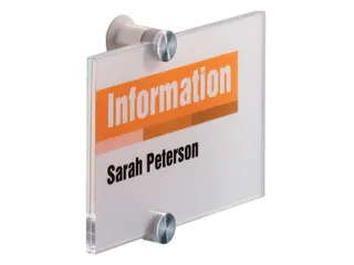 Deurbordje Durable crystal sign 4821 148x105mm - 1