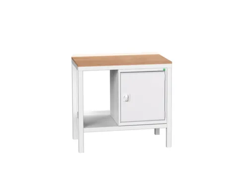 werkbank,HxBxD 930x1000x600mm,multiplexblad,4voeten,uitrusting: 1kast