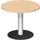 vergadertafel,HxØ 720x900mm,rond,schotelvoet RAL9006,blad beuken