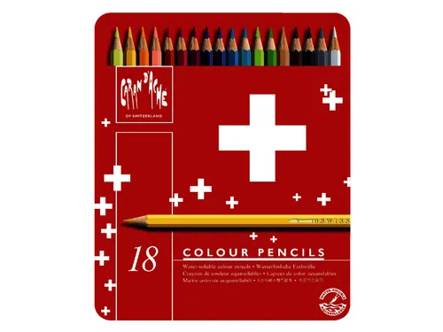 Kleurpotloden Caran D'ache Swisscolor Aquarel 18stuks Assorti