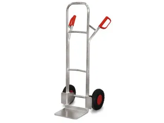 Steekwagen Aluminium Voor Kratten 200kg 1305x572mm Luchtbanden - 1