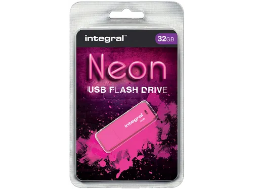 USB stick 2.0 Integral Neon USB-A 32GB roze