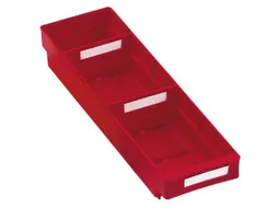 Stellingbak Extra Vlak Pp Hxbxd 65X120X400Mm Rood