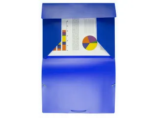 Elastomap Kangaro A4 PP volle kleur blauw - 3