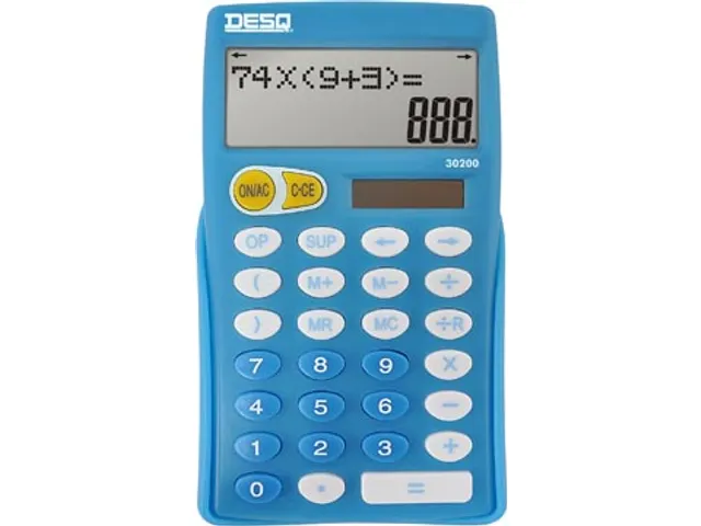Calculatrice De Bureau L'école Primaire 30200, Bleu