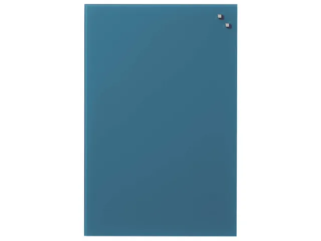 Glasmagneetbord Naga 40x60cm jeansblauw