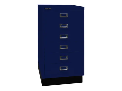 kantoor-ladekast HxBxD 670x349x432mm 6 laden romp oxfordblauw staal