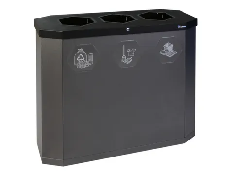afvalverzamelstation,3x45l,HxBxD 830x950x355mm,3opening(en)