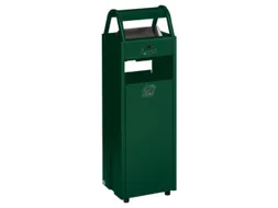 Combi-Asbak 5/35 liter Groen 960x300x250 Overkapping Verzinkt