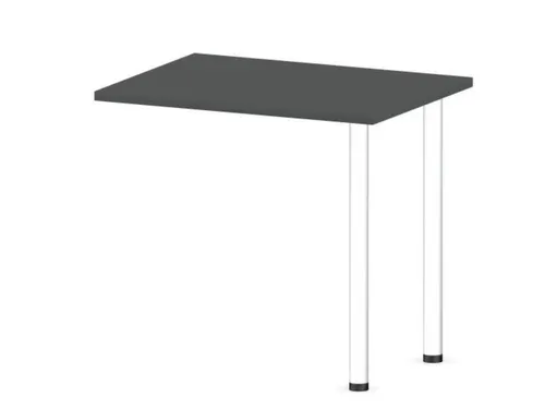 aanbouwtafel,i.h.v.,HxBxD 720-840x800x600mm,MS-donkergrijs