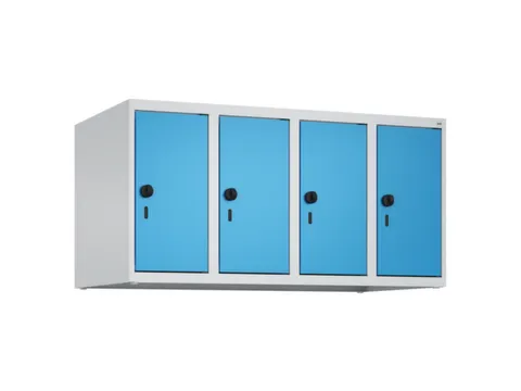 opzetkast,v. locker,4vak.,vak B 250mm,HxBxD 500x1000x500mm,vleugeldeur