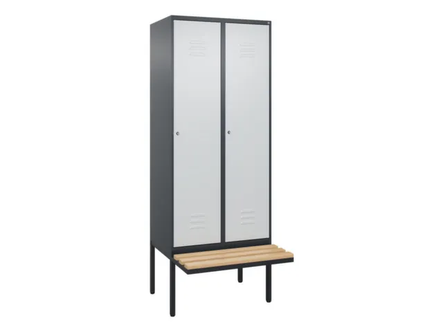 locker voor scheiding van kleding,HxBxD 2120x800x815mm,2vak