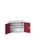 wandkast 600x800x350mm 1xStalen bodem sokkel Ral 7035 front Ral 3004