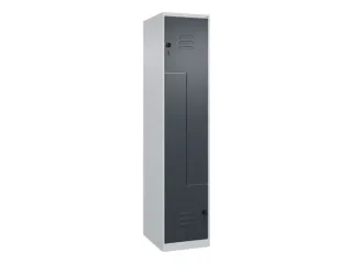 Z-garderobekast,HxBxD 1850x400x500mm,vak B 200/400mm,draaigrendel - 1