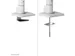 Neomounts NEXT One DS75S-950WH2 Crossbar monitorarm 2 schermen - 17-32