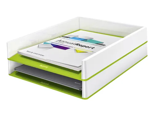 Brievenbak Leitz WOW A4 wit/groen