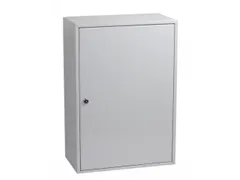 sleutelkast,200haak,HxBxD 550x380x140mm,romp grijs,front grijs