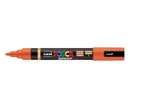 Paintmarker Uni POSCA PC-5BR brushpunt M oranje