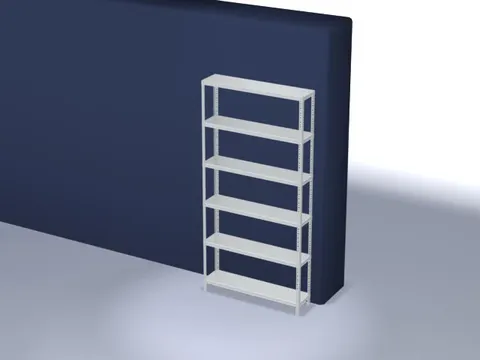 magazijnstelling,grondveld,HxBxD 2500x1300x300mm,vaklast 125kg