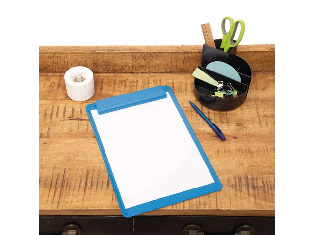 Klembord MAULgo uni recycled A4 staand blauw