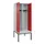 locker met bank,voor scheiding van kleding,HxBxD 2120x800x815mm,2vak