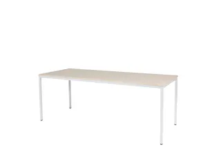 Domino Basic tafel Vaste hoogte 2000x800mm Robson Eiken wit 4-poot - 1