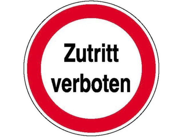 verbodsbord,Verboden toegang,PVC,Ø 200mm