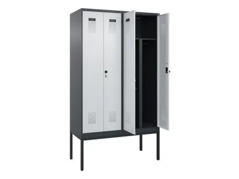 PBM-locker,HxBxD 2120x1200x500mm,4vak,vak B 300mm,draaigrendel