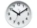 Horloge murale NXT dia. 25,cm plast. blanc, cadran blanc silencieuse