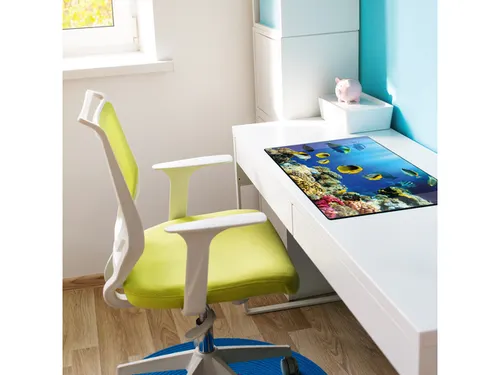 Bureauonderlegger Kangaro PP 38x58cm dessin aquarium