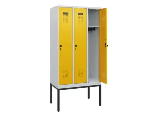 schoollocker,HxBxD 1950x900x500mm,3vak,vak B 300mm,draaigrendel - 1