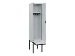 locker met bank,HxBxD 1950x400x815mm,1vak,vak B 400mm,cilinderslot