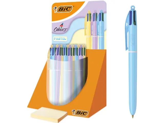 Colours Pastel 4-kleurenbalpen medium display 30 stuks