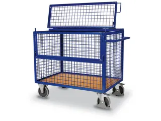 Bakwagen 500kg 1200x745mm Gaaswanden Met Deksel Ral5010 - 2