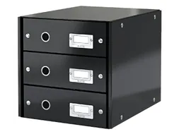 Ladenbox 3 Laden Leitz Click & Store 3 Laden Zwart 81% gerecycled kart