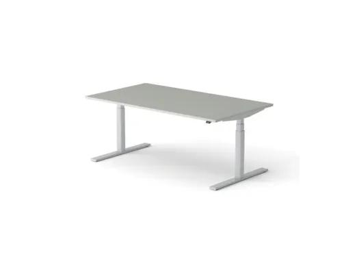 Elektrisch ihv bureau HxBxD 640-1300x1800x1000mm blad grijs
