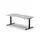 Elektrisch ihv bureau,HxBxD 650-1310x1800x900/800mm,blad wit