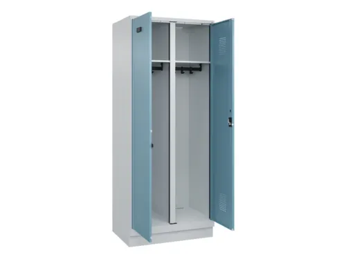 locker voor scheiding van kleding,HxBxD 1950x800x500mm,2vak