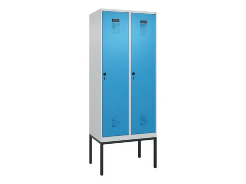 locker,HxBxD 2120x800x500mm,2vak,vak B 400mm,draaigrendel