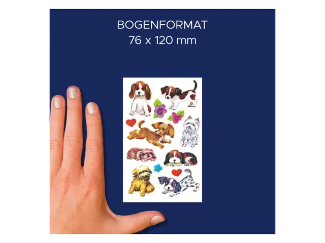 papieretiket Z-design Kids pakje a 3 vel honden