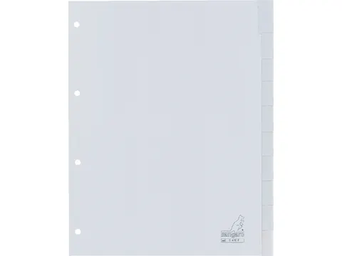 Tabbladen Kangaro A4 4-Gaats G410F 10-Delig+Venster Grijs Pp