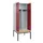 PBM-locker met bank,HxBxD 2120x800x815mm,2vak,vak B 400mm,draaigrendel
