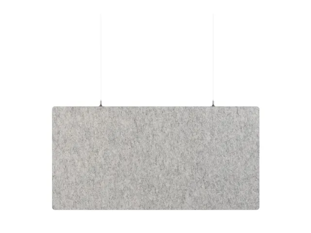 Akoestisch PET-vilt rechthoekig plafondpaneel 60x120cm Lichtgrijs