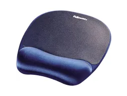 Muismat met polssteun Fellowes schuim saffierblauw
