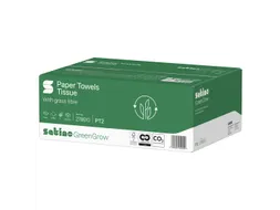 Handdoek Satino PT2 GreenGrow Z-vouw 2laags 278610 25x150 vel